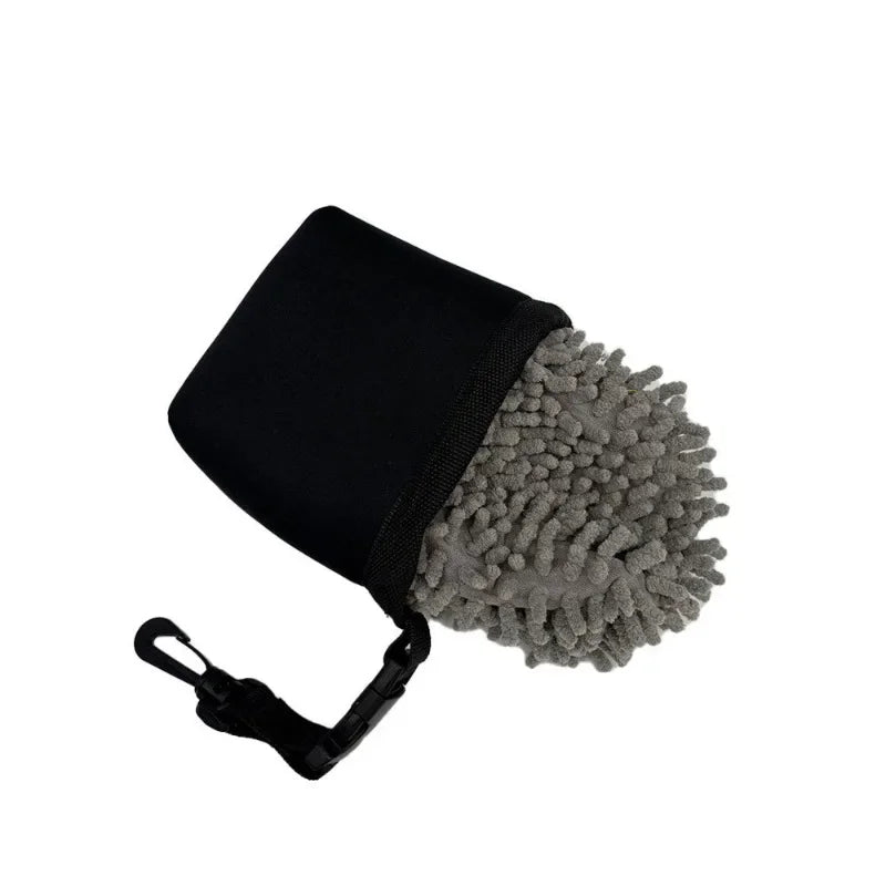 Golf Club Cleaning Bag — Clip On, Clean Up