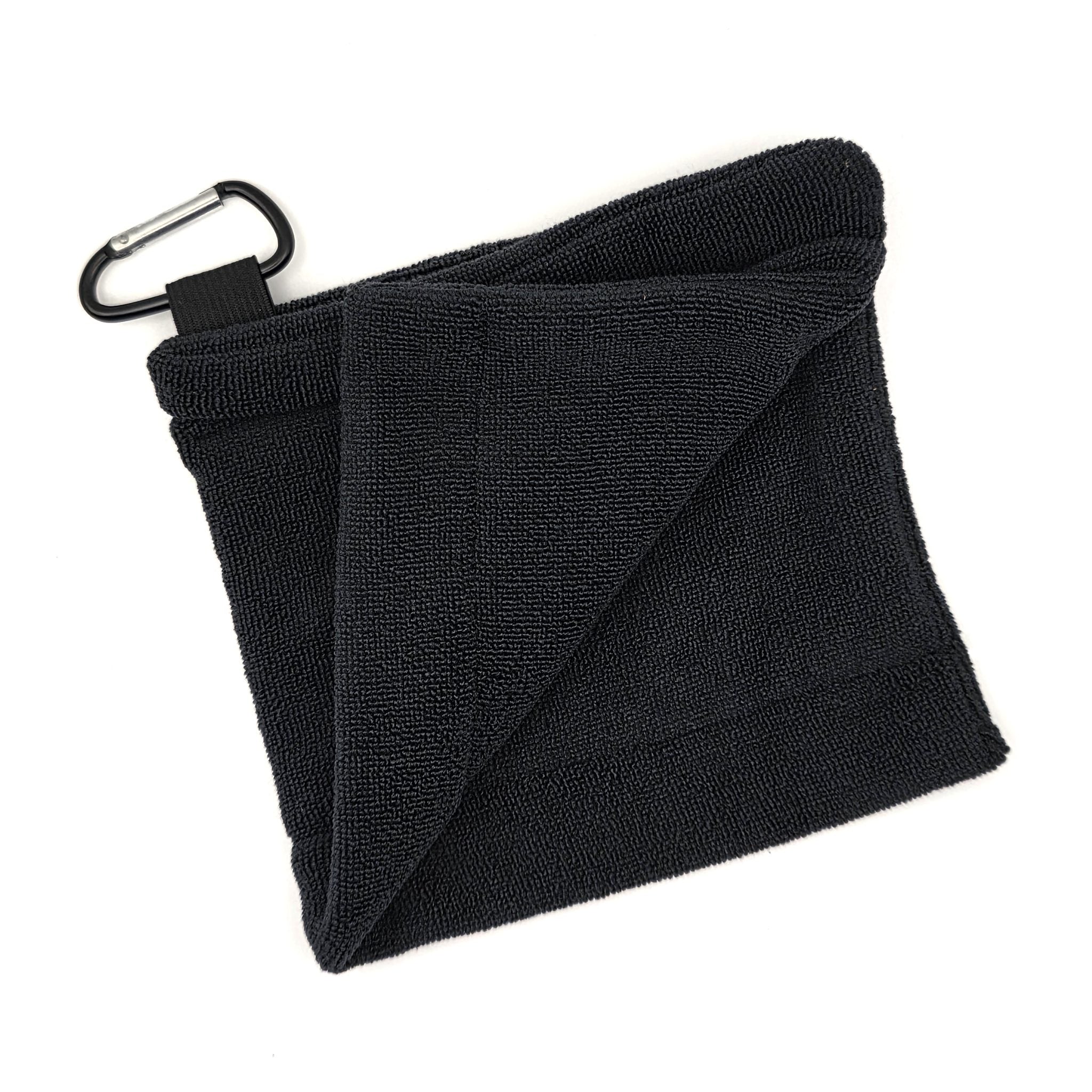 Golf Ball Cleaner Towel – Microfibre Wipe Cloth with Bag Clip