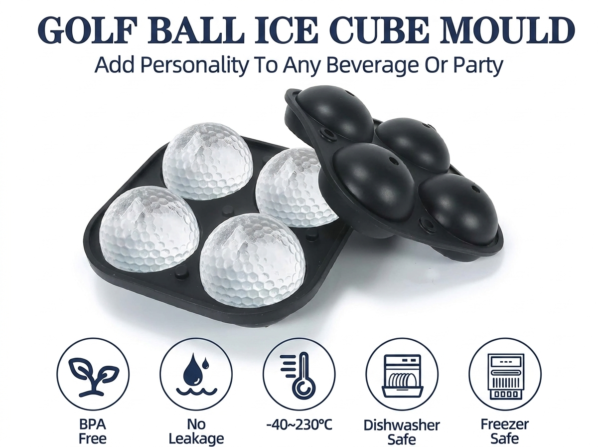 Golf Ball Ice Mould — Whisky-Ready Ice Spheres for the 19th Hole