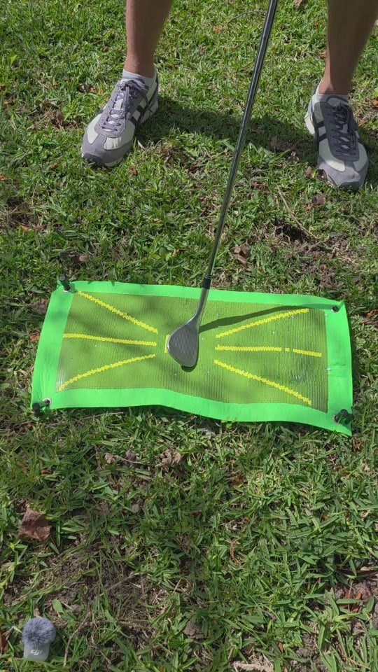 Golf Swing Path Mat — See Your Swing, Fix Your Shot